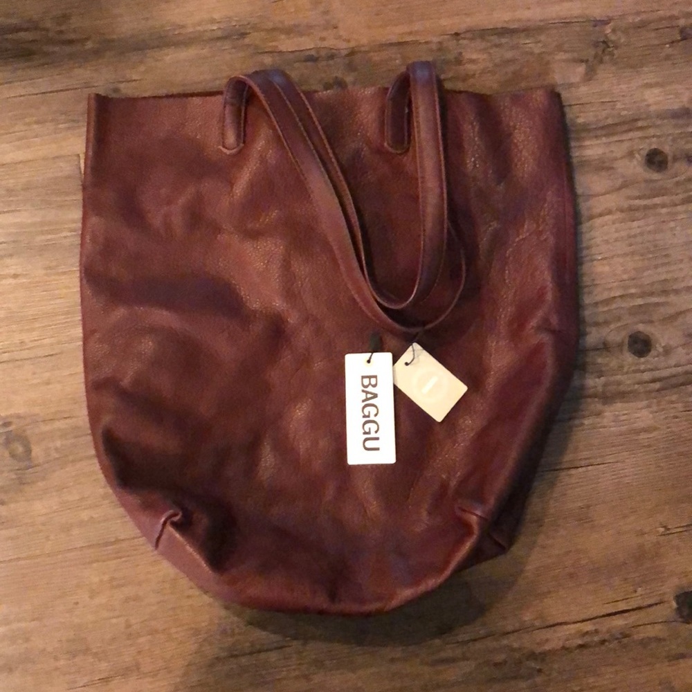 Baggu Leather Tote Bag
